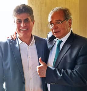 José Ricardo Roriz Coelho e o Ministro da Economia Paulo Guedes