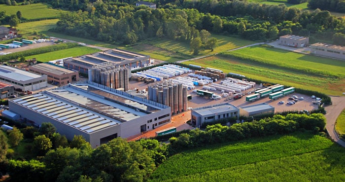 Rialti: capacidade nominal de 50.000 t/a de compostos de PP na planta sede na Itália.