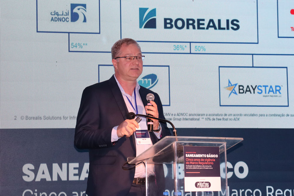 Fernando Cruz: grades premium de PEAD da Borealis para tubulações de infraestrutura.